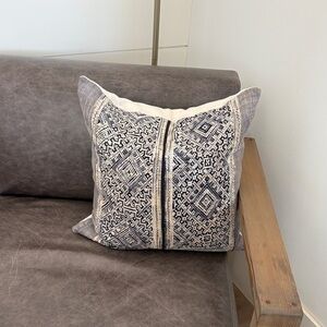 Vintage Pillows. (2) Slipcover only. No inserts. 19” x 19”.